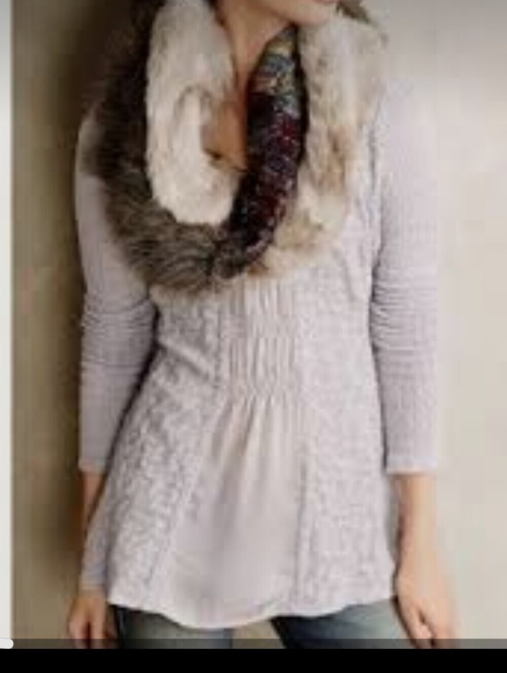Anthropologie Meadow Rue Gray/Lilac Women's Top